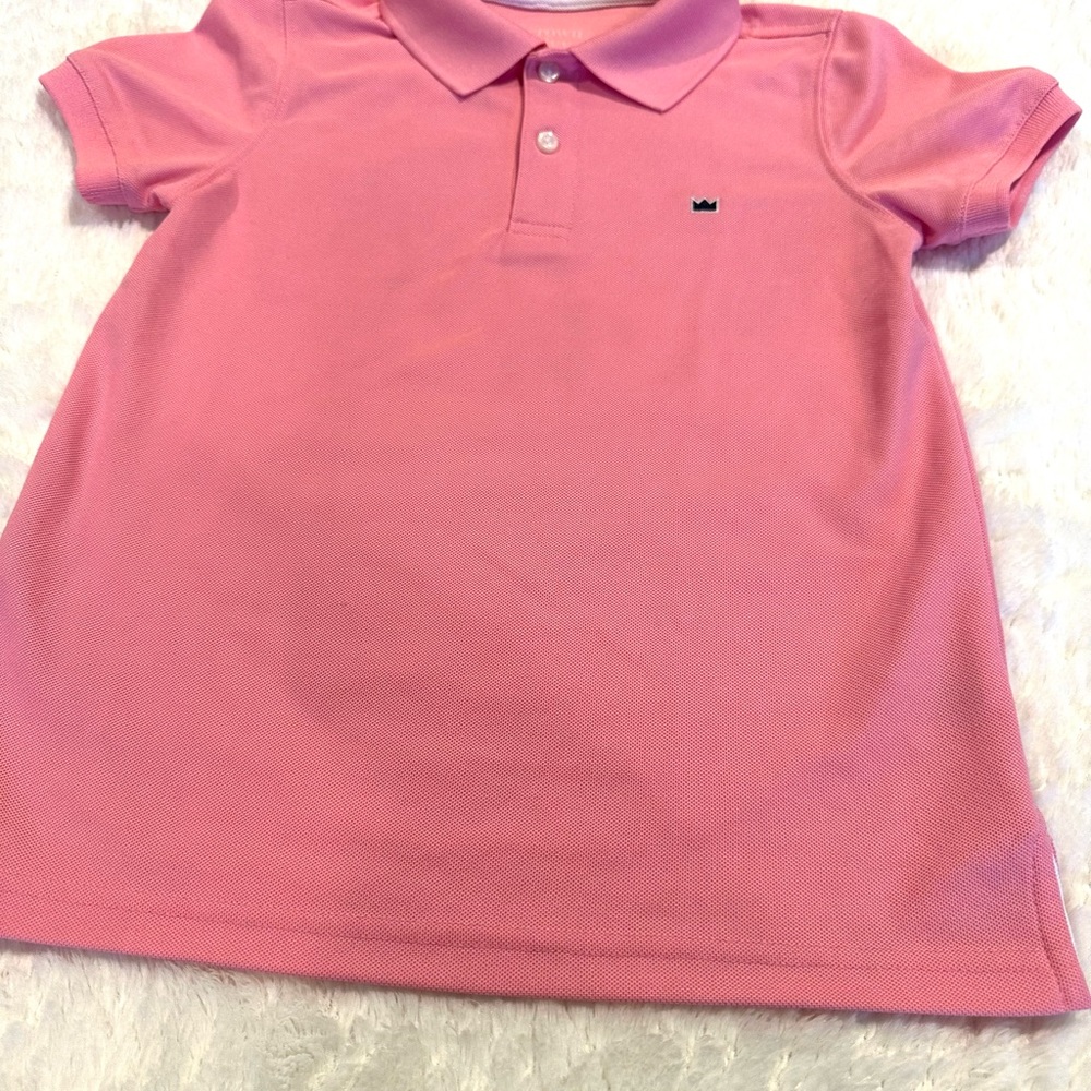 Pink Kids Polo Shirt Crown & Ivy size S